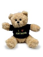 Teddy Bear "I love Dortmund", black