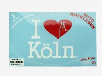 Sticker "I Love K�ln" light blue