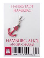 Charms "Hamburg Anchor", red