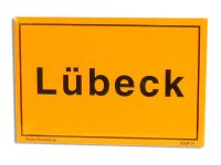 Magnet L�beck Road Sign