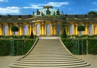 Ansichtskarte "Potsdam Schlosspark Sanssouci"