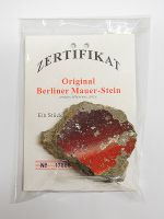Piece of the Berlin Wall, w/certificate of authenticy