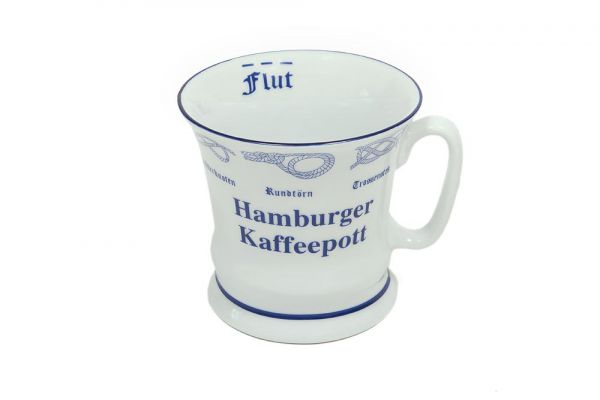 Hamburger Kaffeepott, schlanke Form