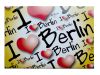 Magnet "I love Berlin", orange-gelb