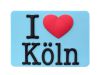 Magnet "I love K�ln", hellblau