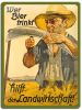 Nostalgic Tin Sign "Wer Bier trinkt...", 40x30 cm