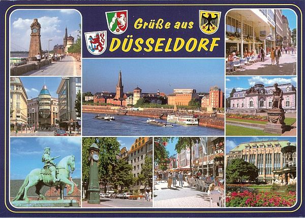 Holz-Kühlschrankmagnet Düsseldorf – Personalisiertes Souvenir, 4 Mm Dick